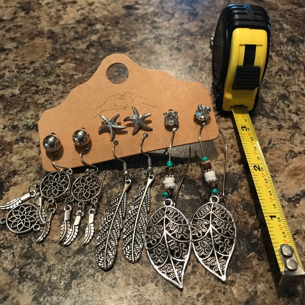 6pr of earrings NEW